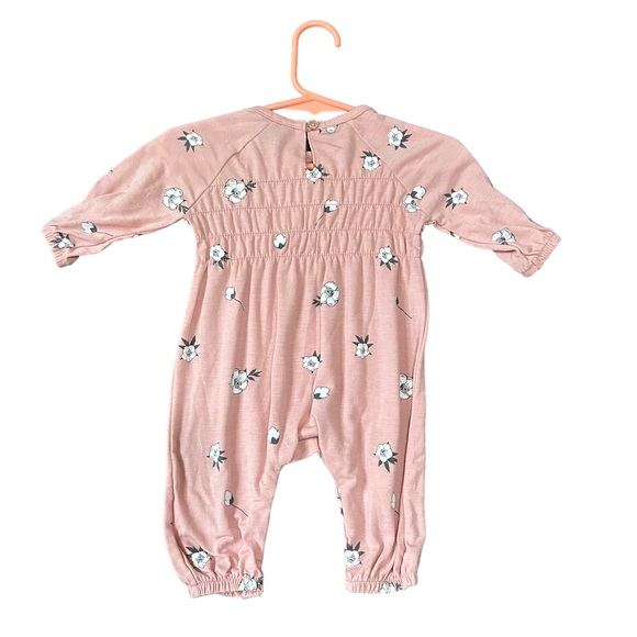 Jessica Simpson Jumpsuit 0-3 months light pink with floral pattern - Picture 5 of 6